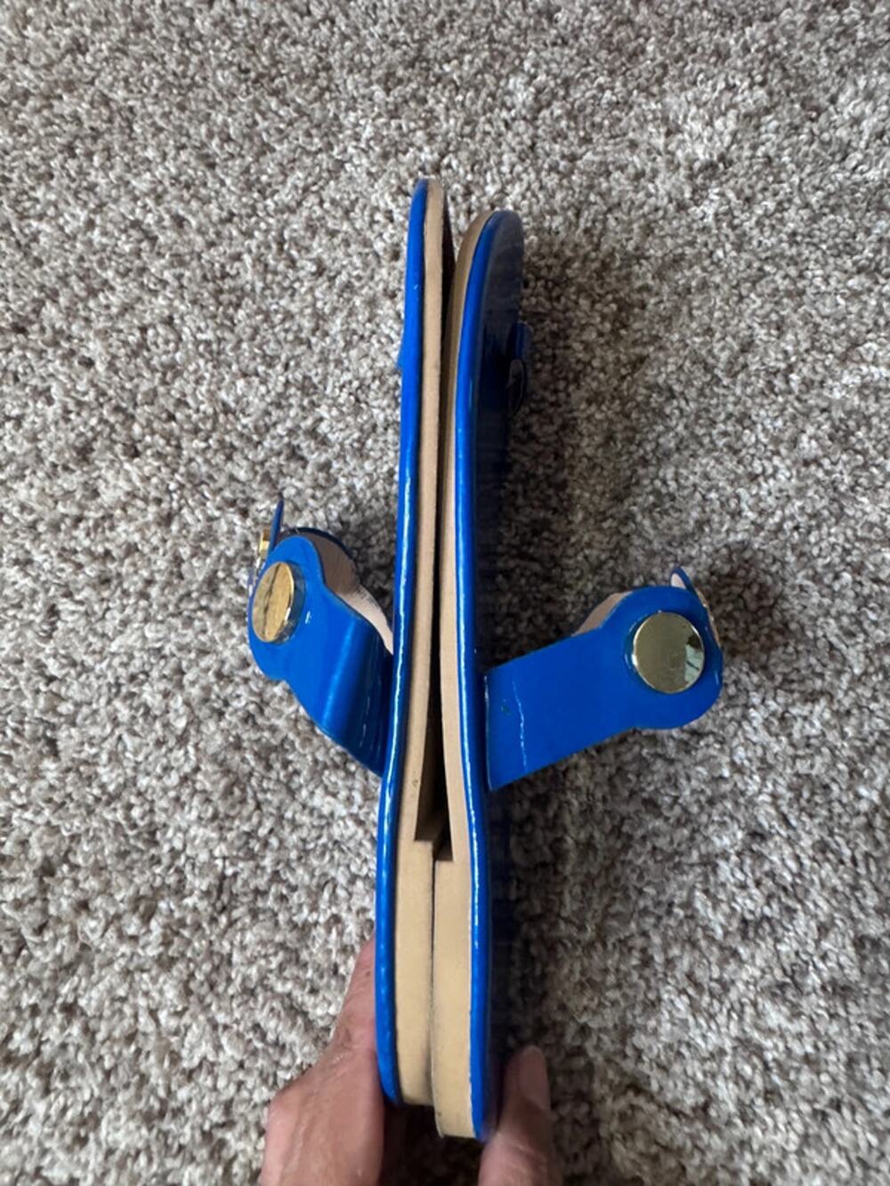 Unbranded electric blue sandals vegan 9-9.5 506